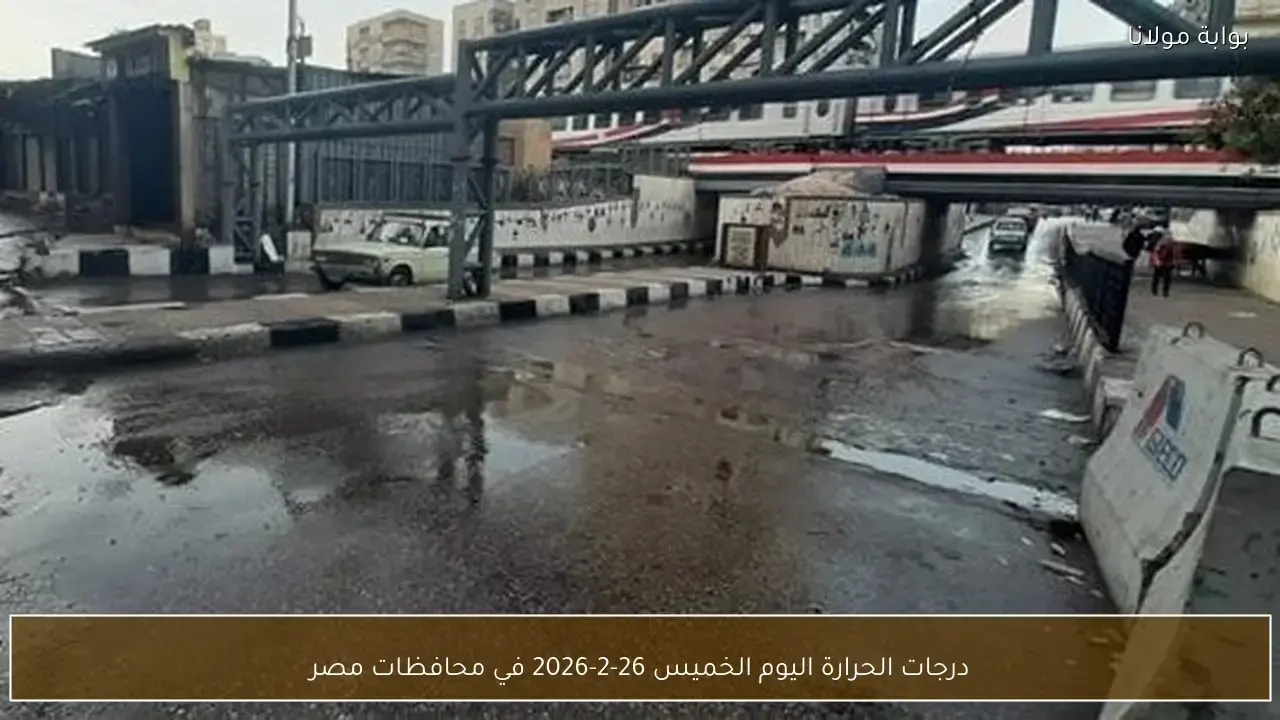 توقعات درجات الحرارة في محافظات مصر خلال طقس اليوم الخميس 26-2-2026